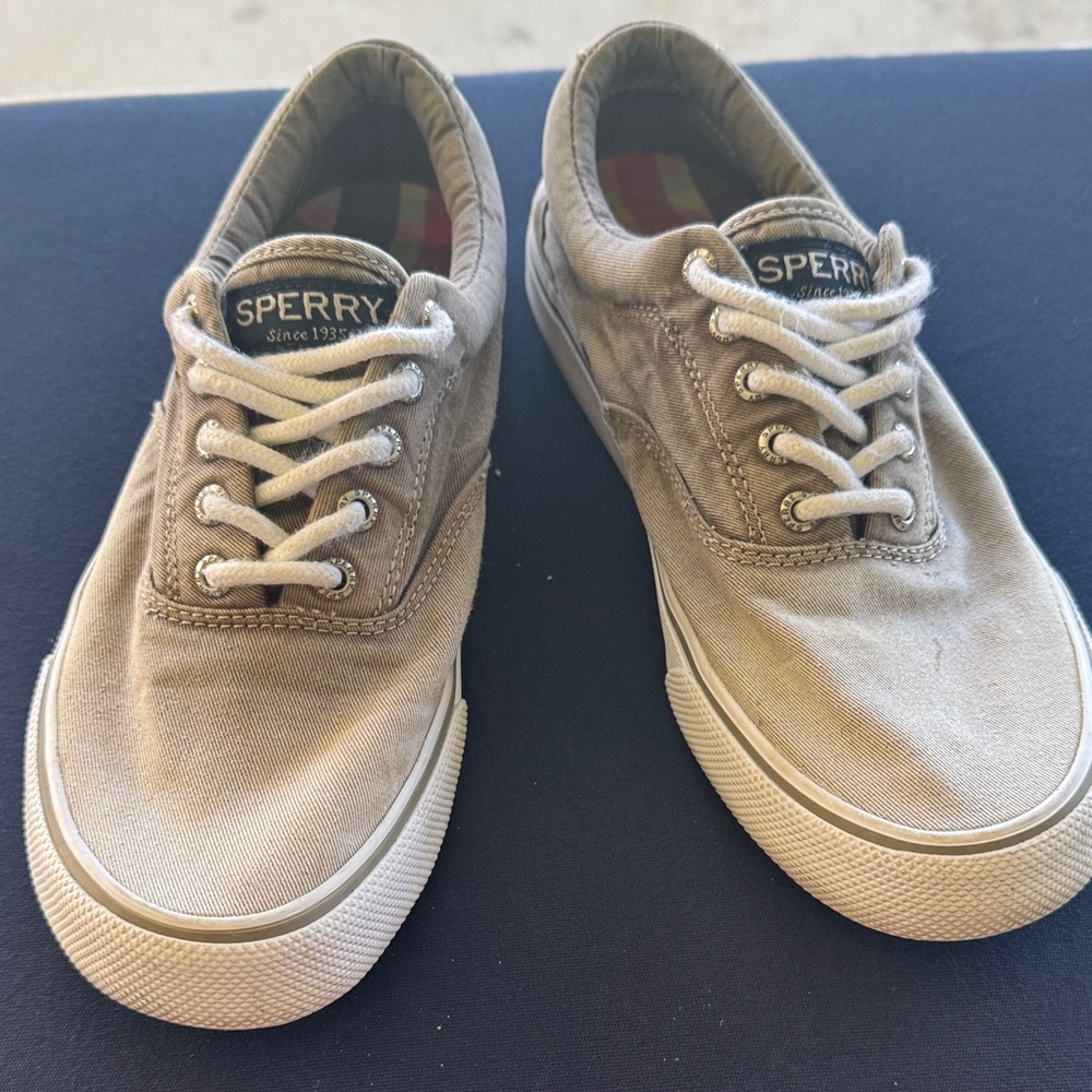 Sperry Light Gray Canvas Shoes